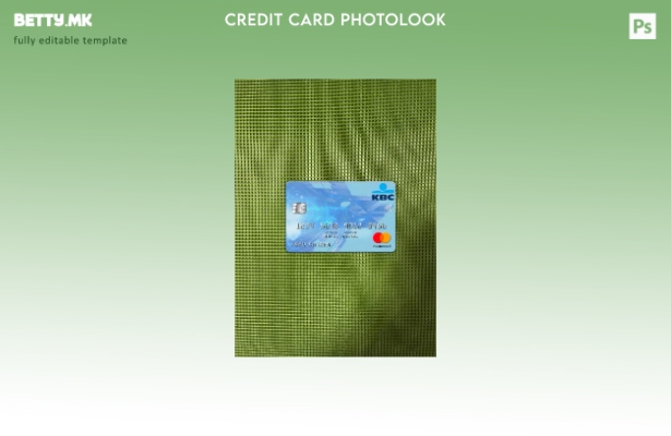 Модерен стил Белгија KBC банка мастеркард photolook преден шаблон