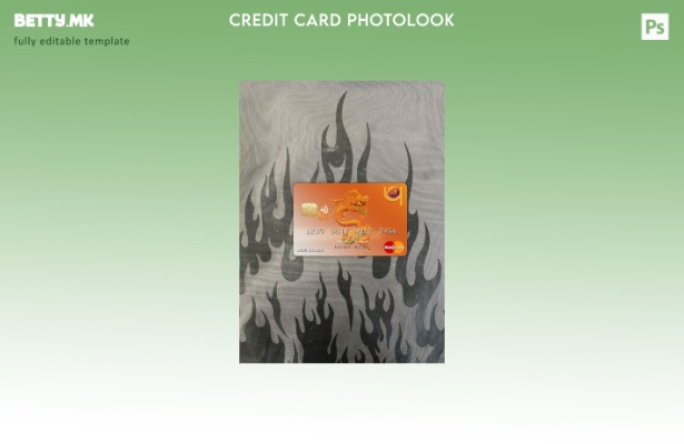 Модерен стил Бутан Друк PNB банка мастер карта photolook преден шаблон