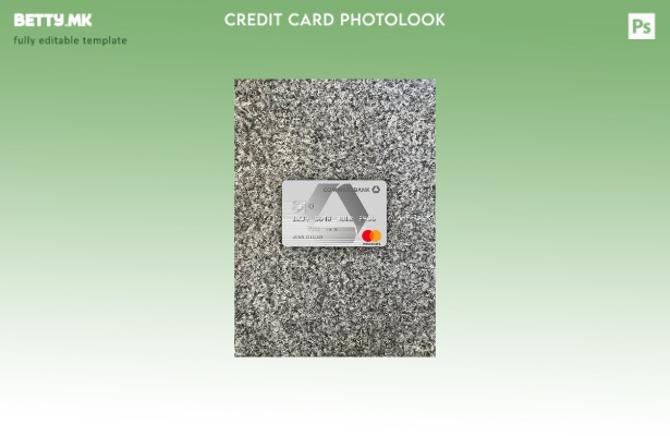 Модерен стил Германија Commerzbank MasterCard фото изглед преден шаблон