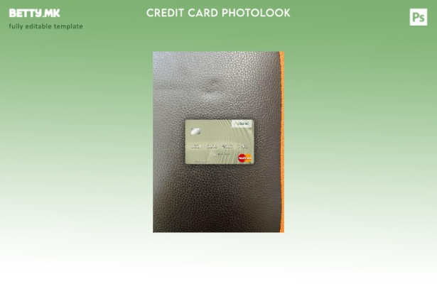 Модерен стил Исланд MP Banki Mastercard photolook преден шаблон