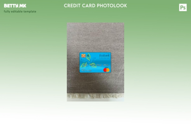 Модерен стил Камерун Ecobank банка мастер дебитна картичка photolook пред шаблон
