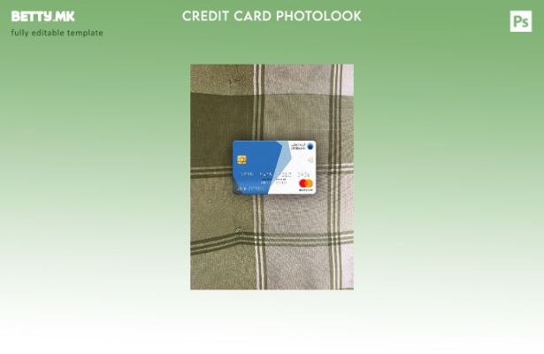 Модерен стил Катар Ahilbank mastercard photolook преден шаблон