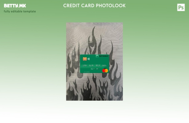 Модерен стил Мавританија BNP Paribas мастер картички фото изглед преден шаблон