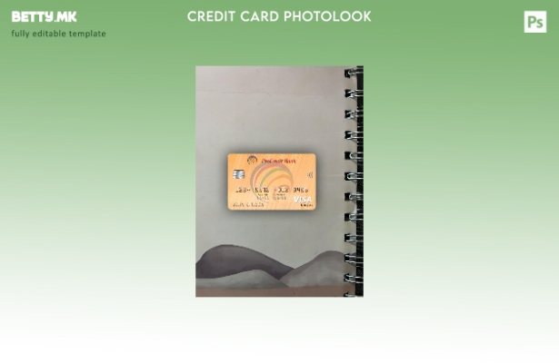 Модерен стил Молдавија ПроКредит Банка виза електронска картичка photolook шабло