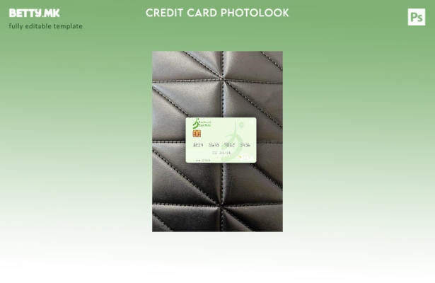 Модерен стил Оман Банка Dhofar виза дебитна картичка photolook предниот шаблон
