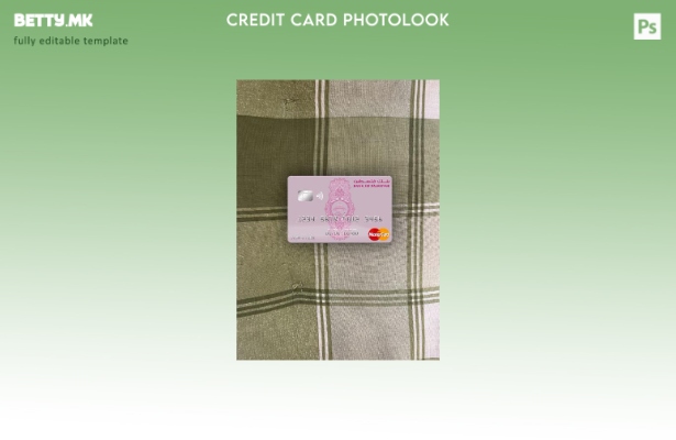 Модерен стил Палестинска Банка на Палестина мастер карта photolook предниот шабл