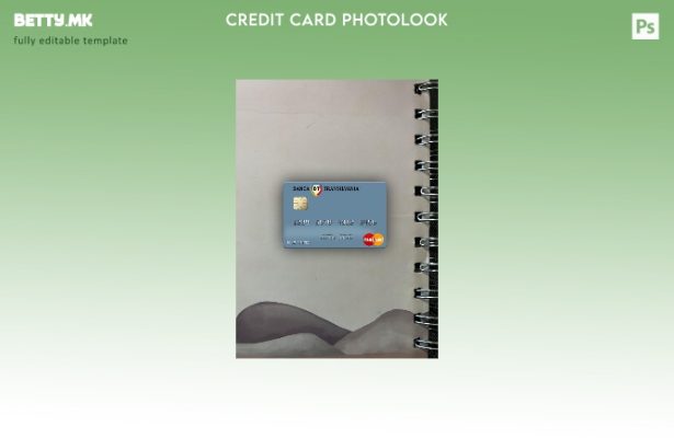 Модерен стил Романија Банка Трансилванија мастер карта фото изглед преден шаблон