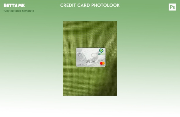 Модерен стил Унгарија OTP Bank Mastercard photolook преден шаблон