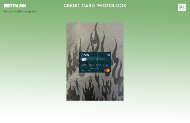 Модерен стил на Авганистан Банка Мили Авганистанска мастер карта фото изглед пре