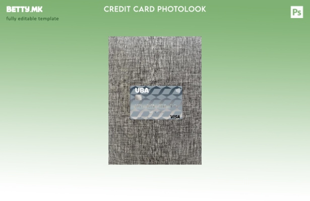 Модерен стил на Албанија Обединета банка на Албанија виза картичка photolook пре