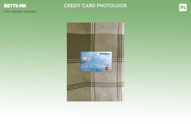 Модерен стил на Босна и Херцеговина Ата банка на мастеркард со фото изглед преде