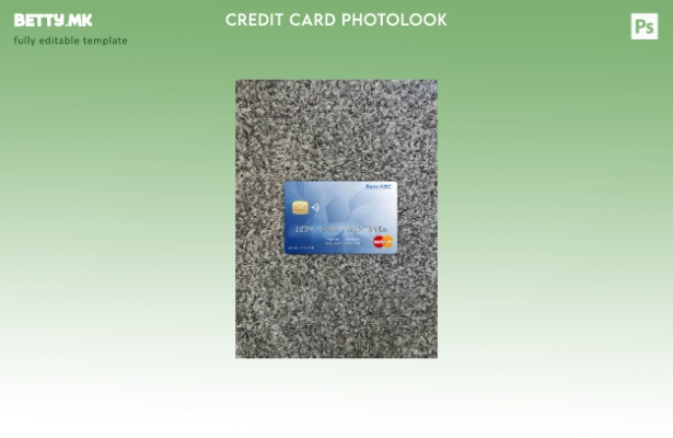 Модерен стил на Боцвана ABC банка мастер карта photolook преден шаблон