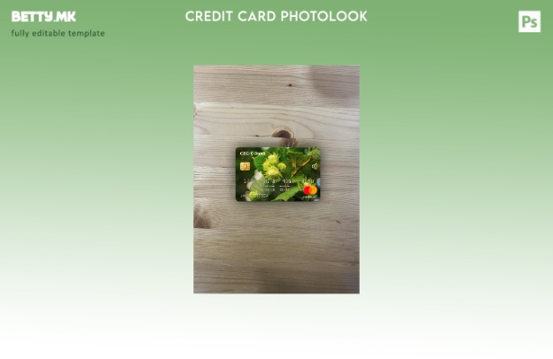 Модерен стил на Романија CEC Bank Mastercard photolook преден шаблон