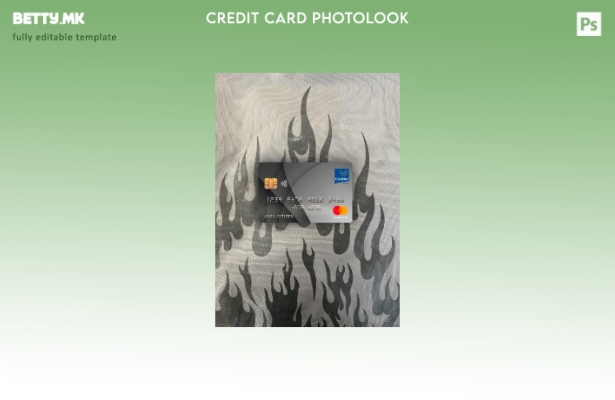 Модерен стил на САД Indiana Centier банка мастер карта photolook преден шаблон