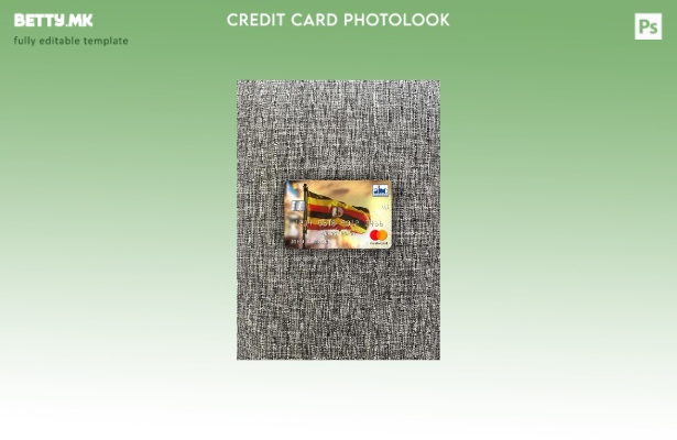 Модерен стил на Уганда ABC Bank of Uganda, преден шаблон за мастер картички со ф