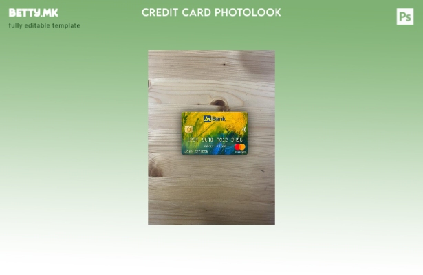 Модерен стил на предниот шаблон за мастер картички на Народната банка на Јамајка