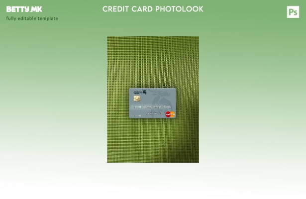 Модерен стил на предниот шаблон за мастер картички на Палау Банка на Гуам