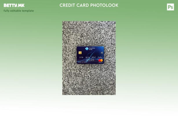 Модерен стил на предниот шаблон за мастер картички на Nigeria Keystone Bank