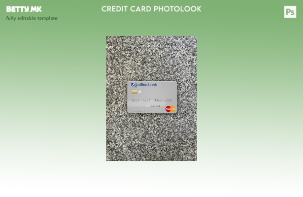 Модерен стил на предниот шаблон за мастер картички со фото изглед на Грција Atti