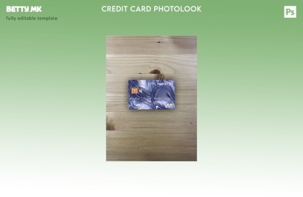 Модерен стил на предниот шаблон за мастер картички со фото изглед на USA Truist