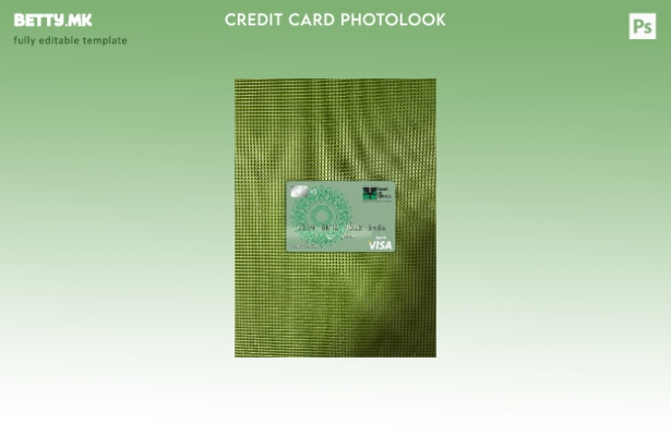 Модерен стил на предниот шаблон за фотографска виза картичка на Бенинската банка
