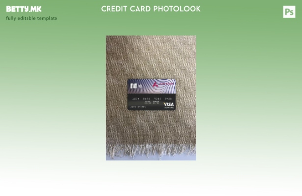 Модерен стил на предниот шаблон за фотографски изглед на картичката за потпис на