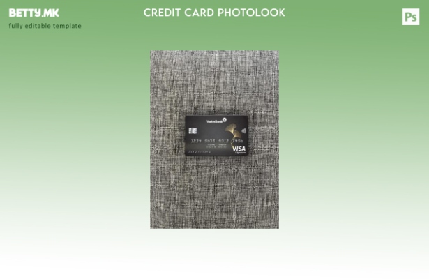 Модерен стил на предниот шаблон за фотографски изглед на картичката со потпис за