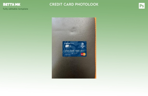 Модерен стил на предниот шаблон за фото изглед на мастер карта на Андора Морабан