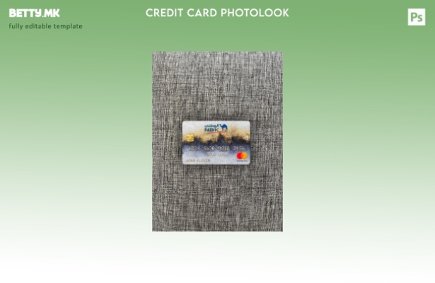 Модерен стил на предниот шаблон за фото изглед на мастер картички на Народната б