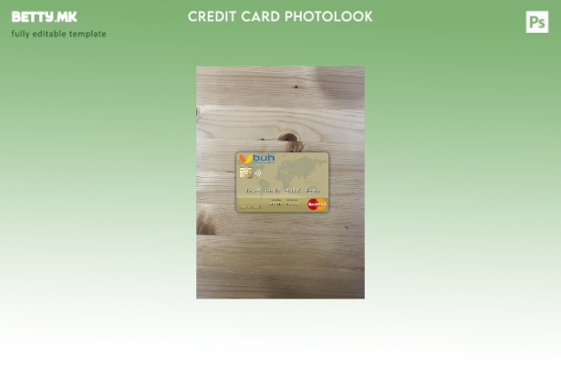 Модерен стил на предниот шаблон за фото изглед на мастер картички на Хаити BUH B