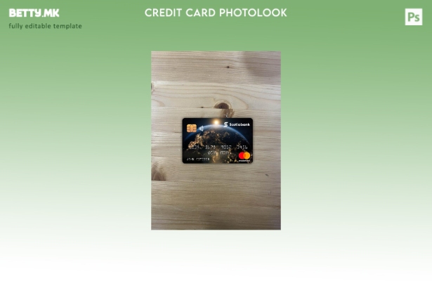 Модерен стил на предниот шаблон за фото изглед на мастер картички на Хонг Конг Ш