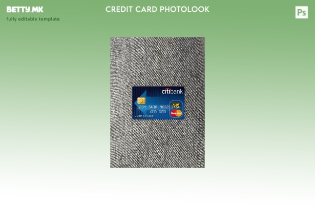 Модерен стил на предниот шаблон за фото изглед на мастеркард на Citibank на Авст