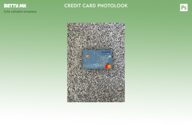 Модерен стил на предниот шаблон за фото изглед на мастеркард на Niger Ecobank