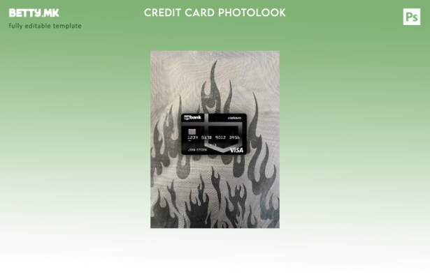 Модерен стил на шаблон за преден шаблон за платинумска картичка за виза на банка