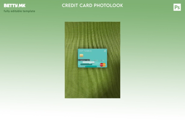 Модерен стил на USA BNP Paribas Bank за мастер картички со фото изглед преден ша