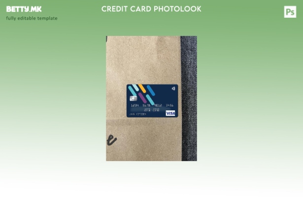 Модерен стил Angola Finibanco Angola S.A. шаблон за фото изглед на виза картичка