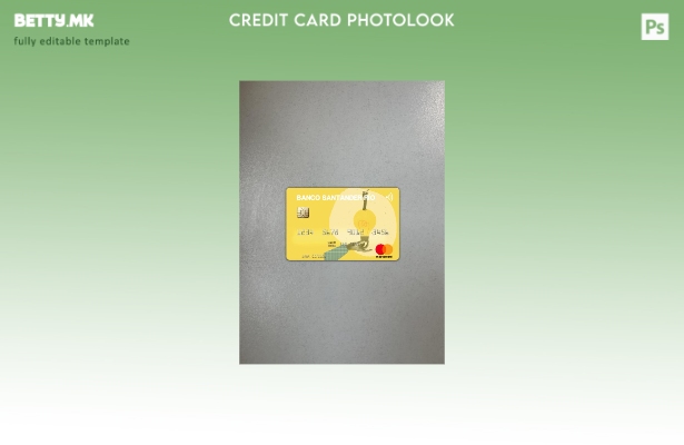 Модерен стил Argentina Banco Santander Río Mastercard photolook преден шаблон