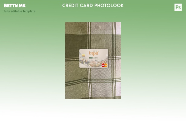 Модерен стил, преден шаблон за фото изглед на мастер картички на Индонезиската б