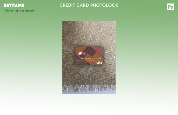 модерен стил Јамајка Scotiabank виза дебитна картичка photolook пред шаблон