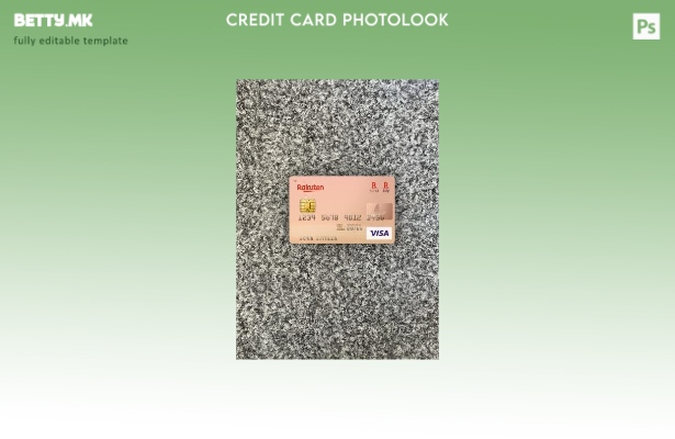 модерен стил Јапонски Ракутен банка виза картичка photolook пред шаблон