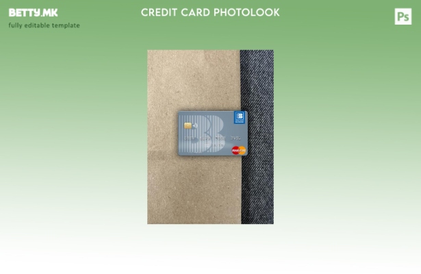 модерен стил Џорџија Основна банка шаблон преден шаблон за фотографска карта