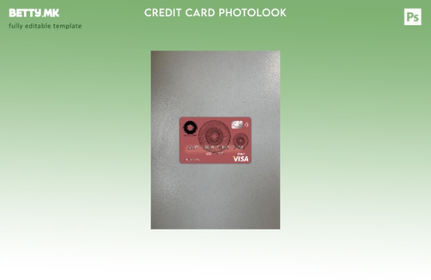 модерен стил Австралија Macquarie банка виза картичка photolook пред шаблон