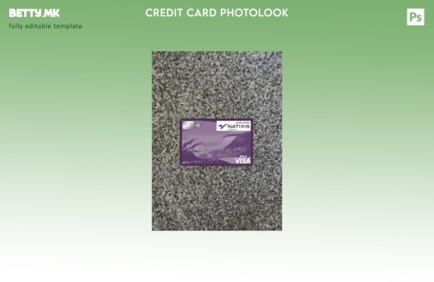 модерен стил Алжир Natixis algerie банка виза картичка photolook предниот шаблон