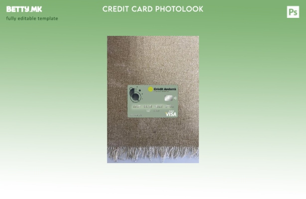 модерен стил Андора кредитна Андора банкарски виза картичка photolook пред шабло