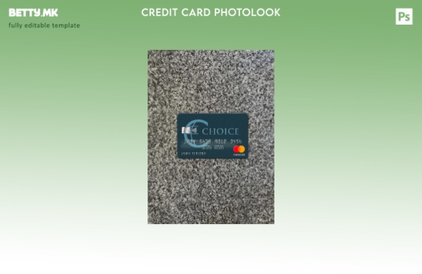 модерен стил Белизе Избор на банкарска мастер карта photolook преден шаблон