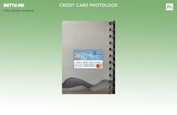 модерен стил Бенин Атлантик банка мастер карта photolook предниот шаблон