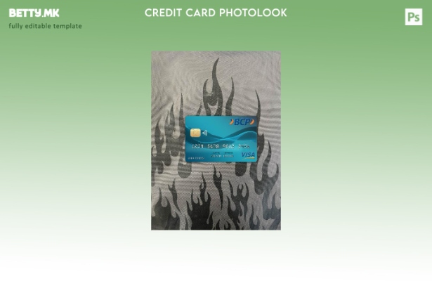 модерен стил Боливија Credito банка виза картичка photolook пред шаблон