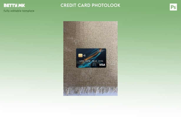 модерен стил Боцвана штедилница виза картичка photolook пред шаблон