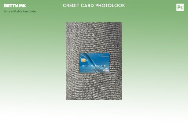 модерен стил Бразил Votorantim банка виза картичка photolook пред шаблон