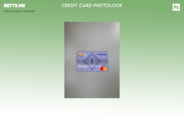 модерен стил Бугарија, преден шаблон за фото изглед на мастер дебитна картичка н